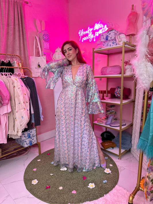 Colette Long Sleeve Maxi -Flash