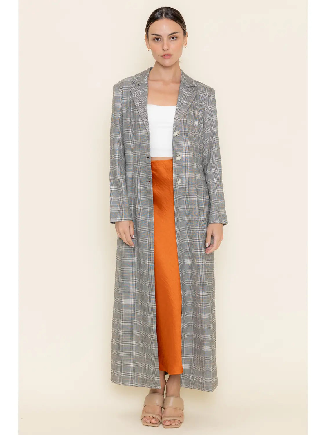 Classy Preppy Long Blazer