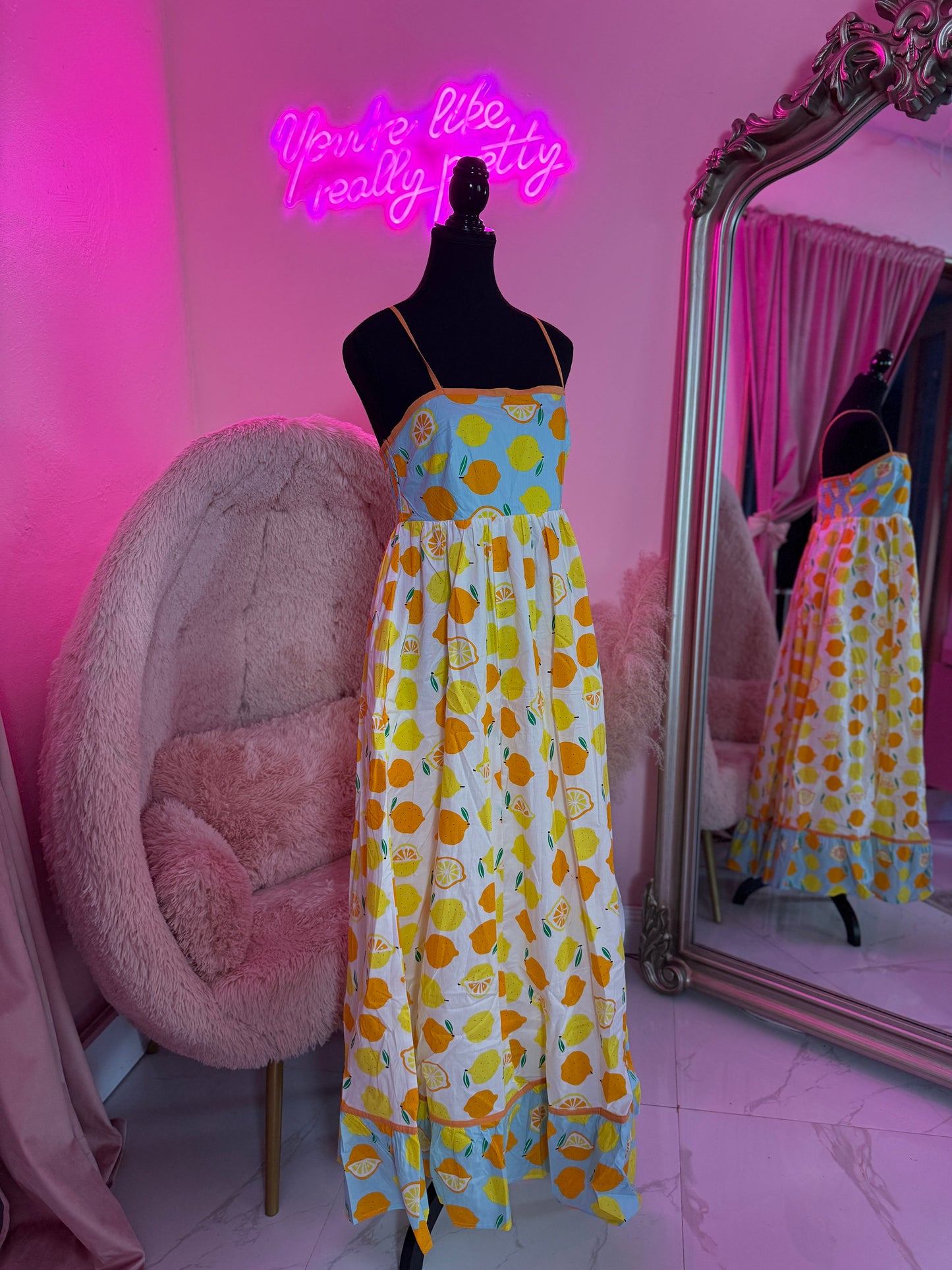Orange maxi Dress