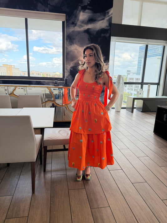 Denvie floral kasia midi dress