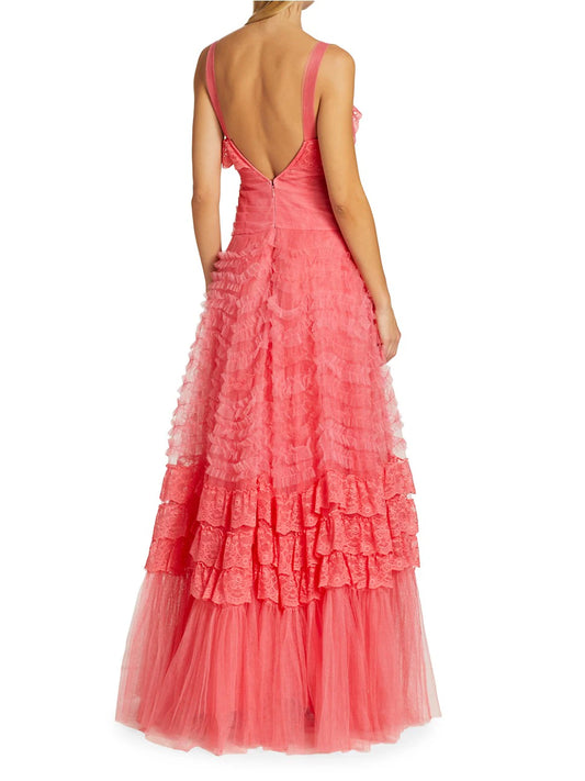 Sharelle Tiered Tulle Gown