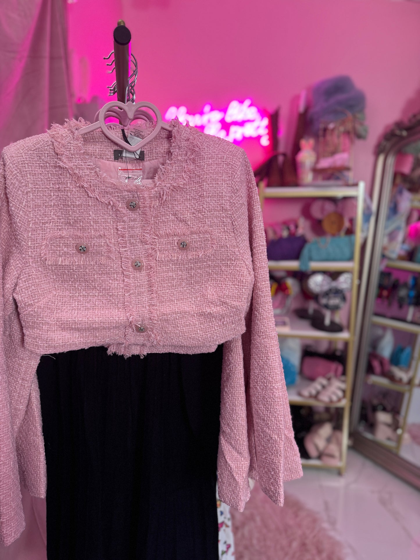 Pink Tweed Jacket