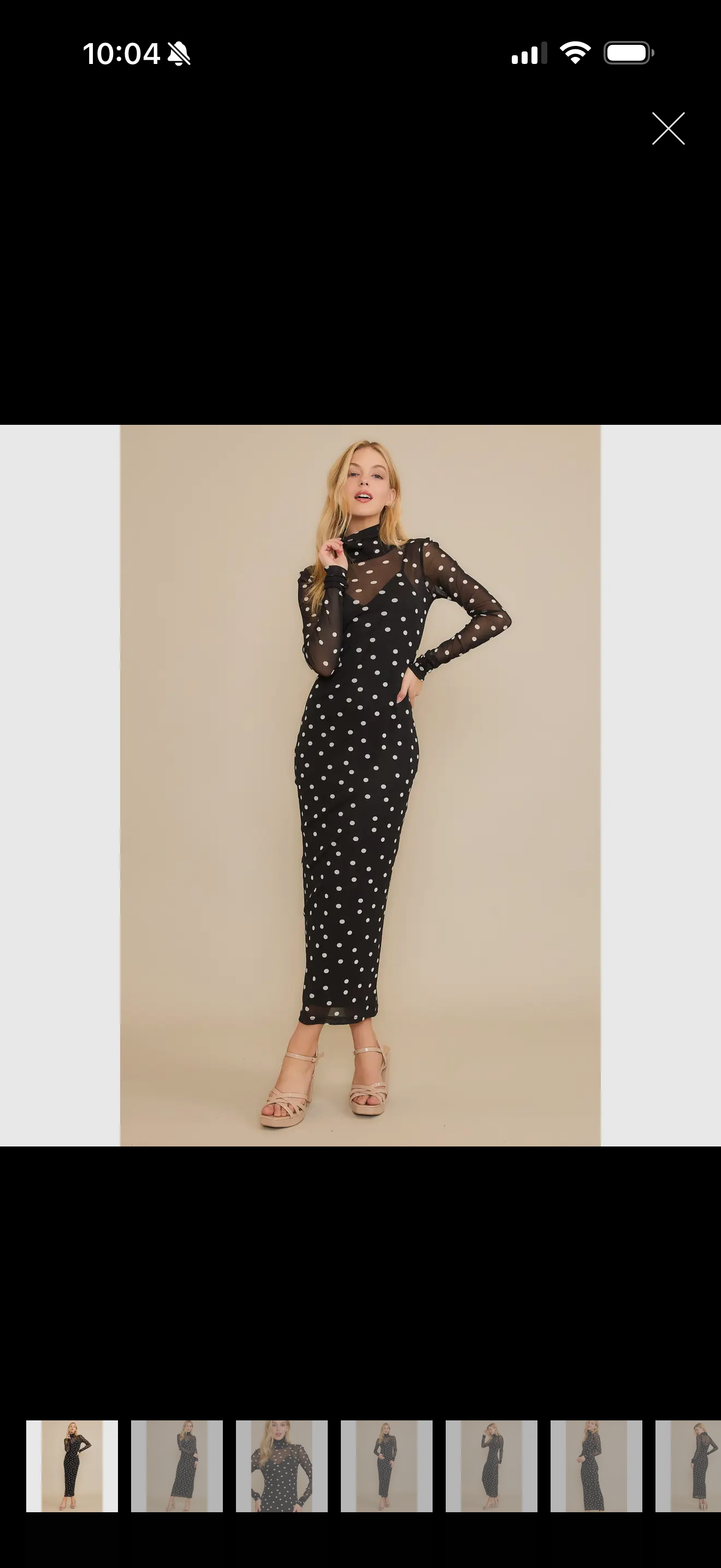 Polka dot Mesh dress