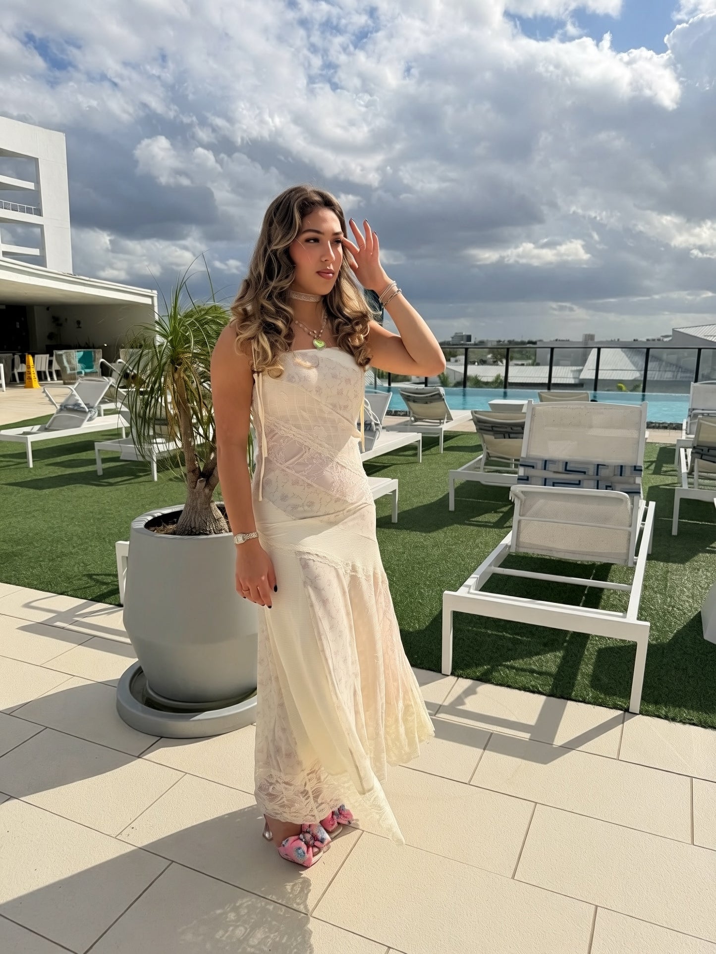 Lace and love maxi dress