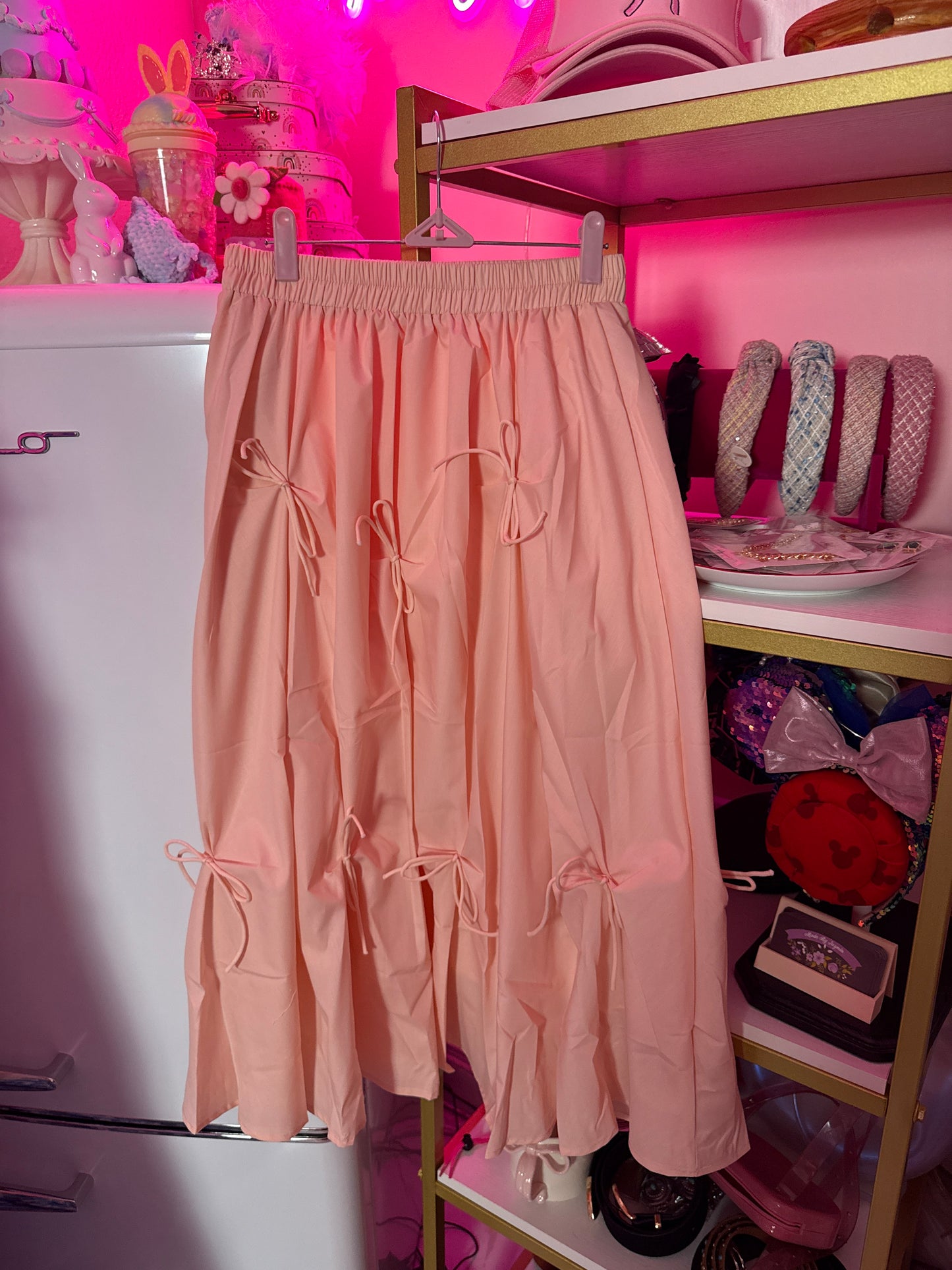 Pink  Bow Skirt