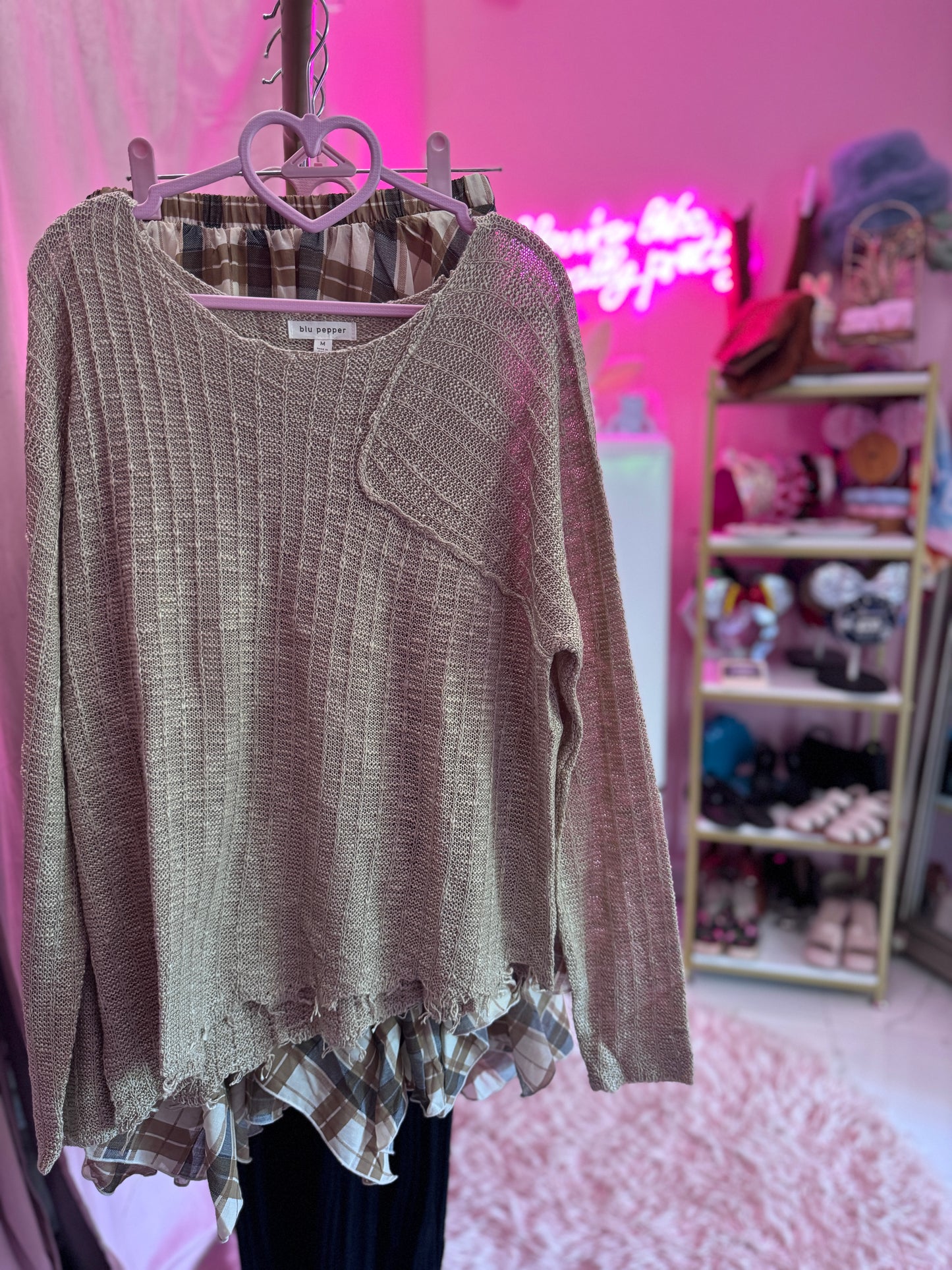 Distressed Knit Sweater