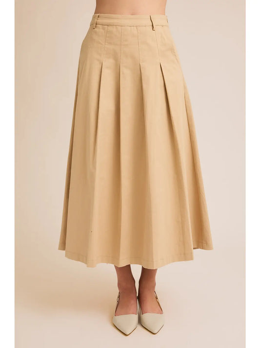 Strechy Pleated Skirt
