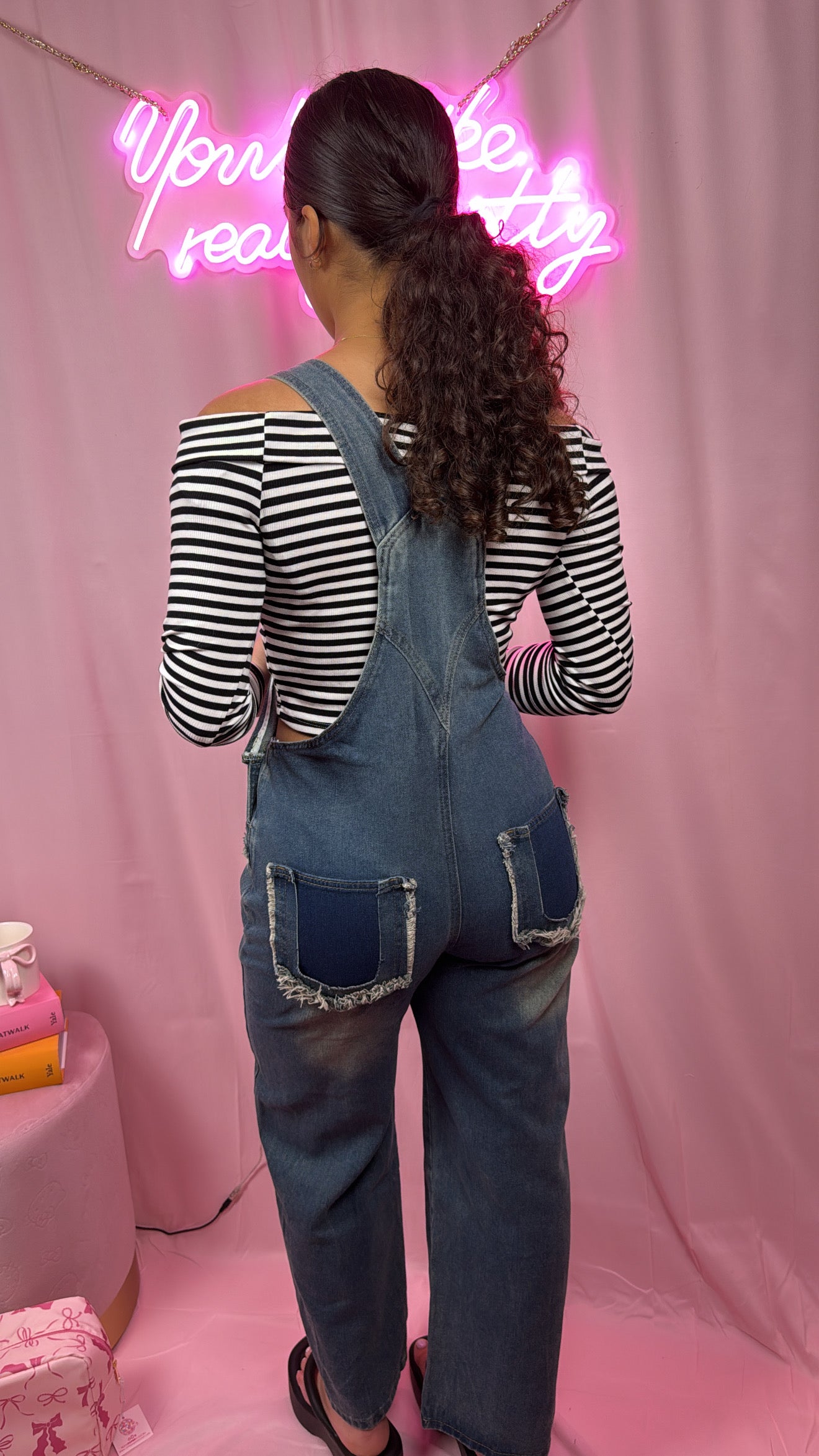 Denim overalls