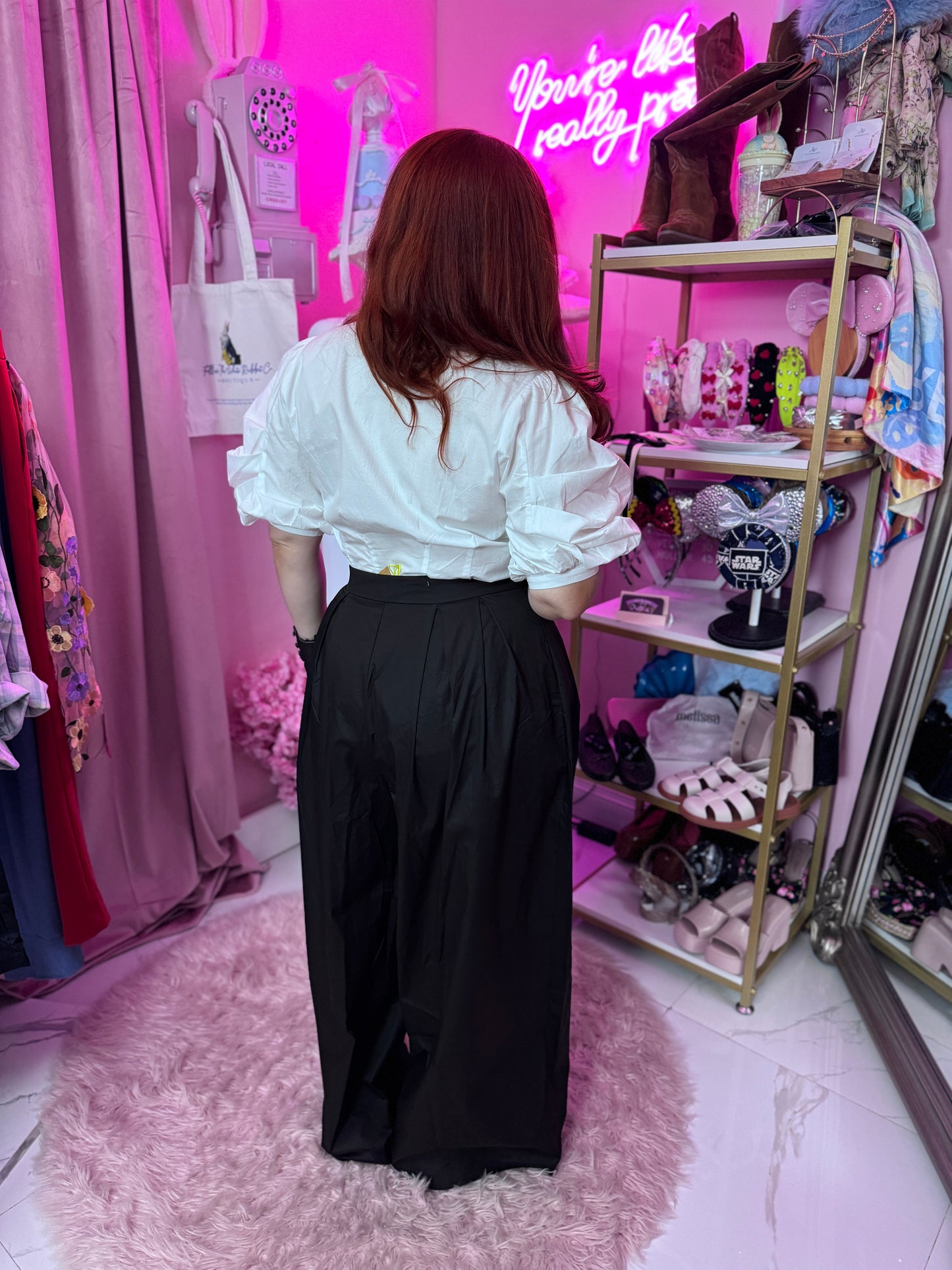 Black Pleated Pants