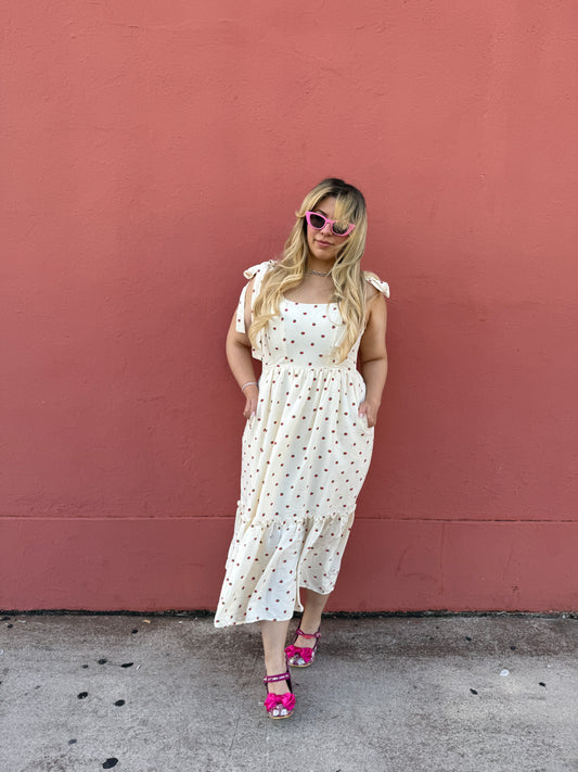 Strawberry Tiered Dress