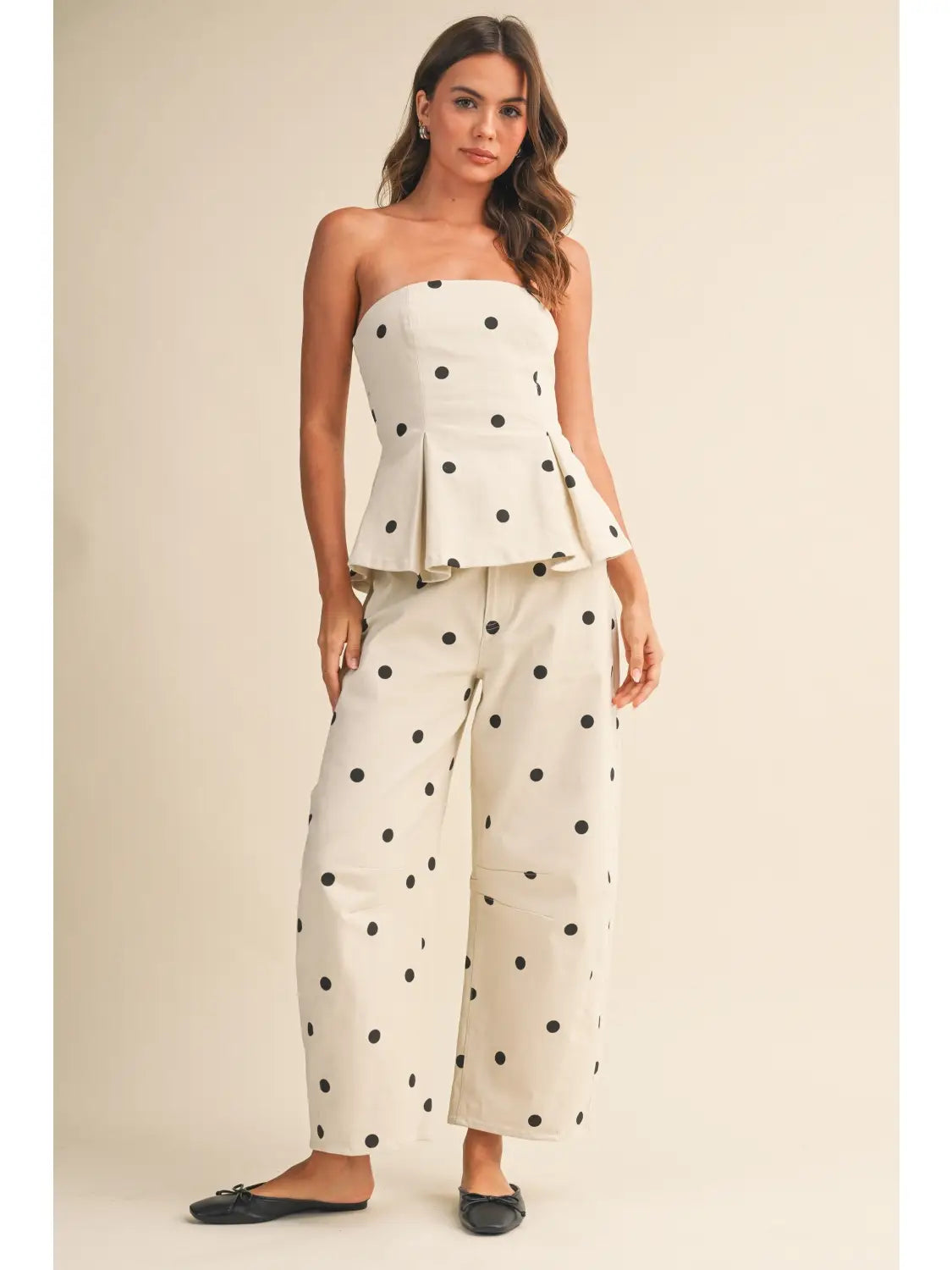 polkadot pant set